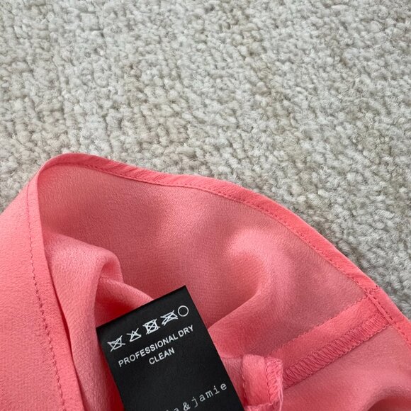 Stella & Jamie Asymmetrical Silk Sleeveless Blouse Top S - Picture 9 of 9